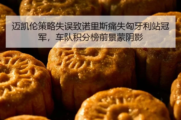迈凯伦策略失误致诺里斯痛失匈牙利站冠军，车队积分榜前景蒙阴影